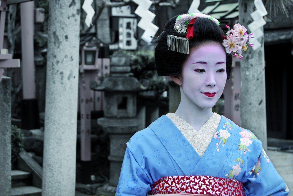 A geisha in Gion